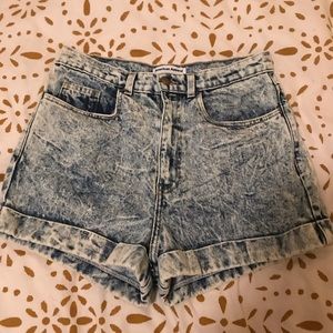 high waisted american apparel shorts!